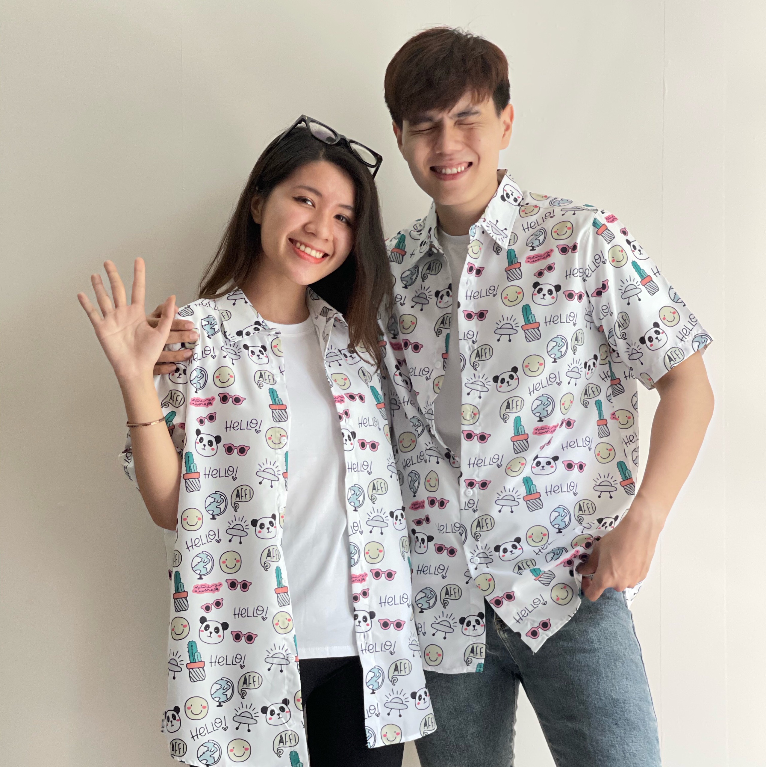 ÁO SƠMI THỔ CẨM NAM NỮ HỌA TIẾT TƯƠI MÁT ' THỜI TRANG NAM NỮ CAO CẤP " THỜI TRANG MỚI NHẤT HIỆN NAY