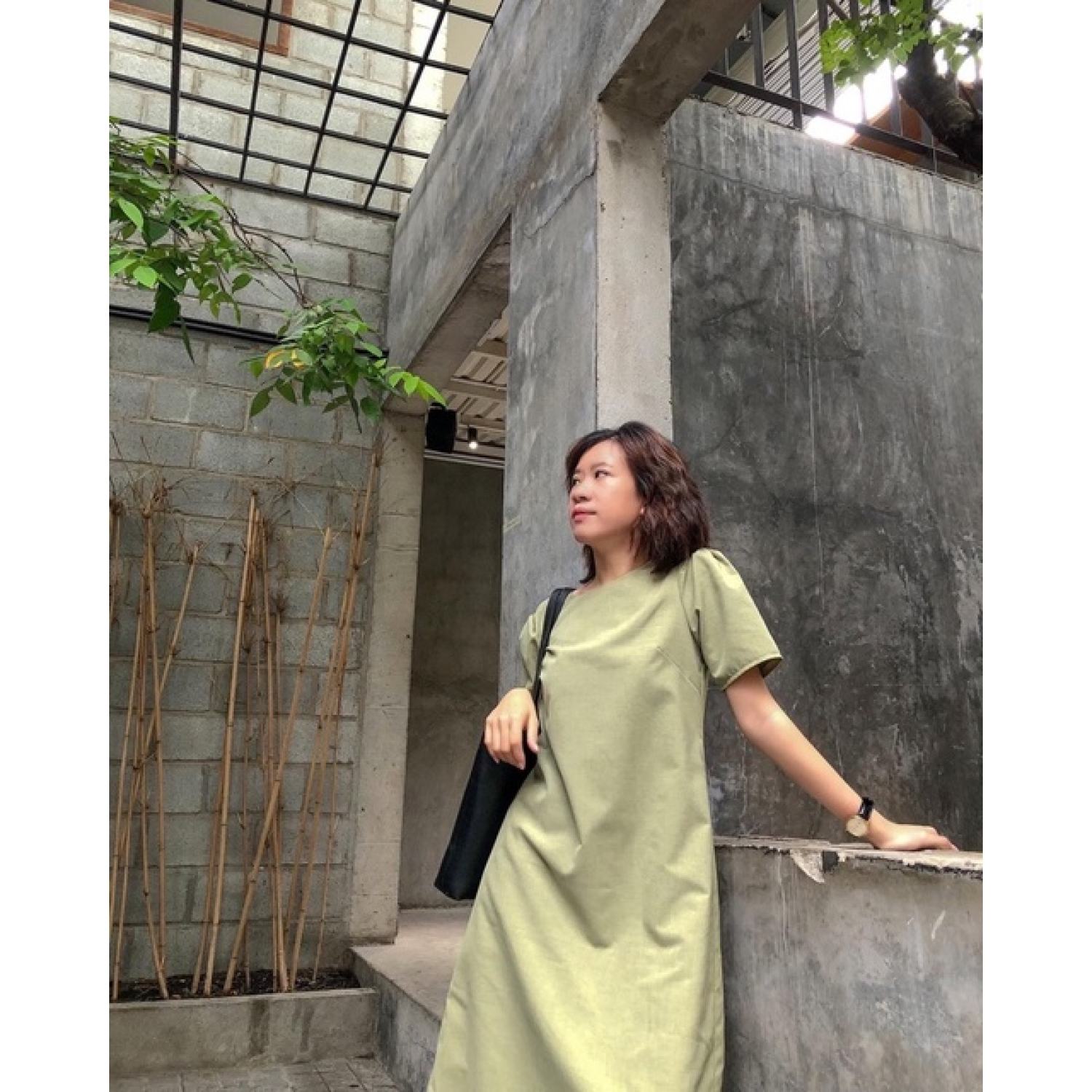 Đầm xoắn fom suông-(mặc được hai mặt)-LEMME
