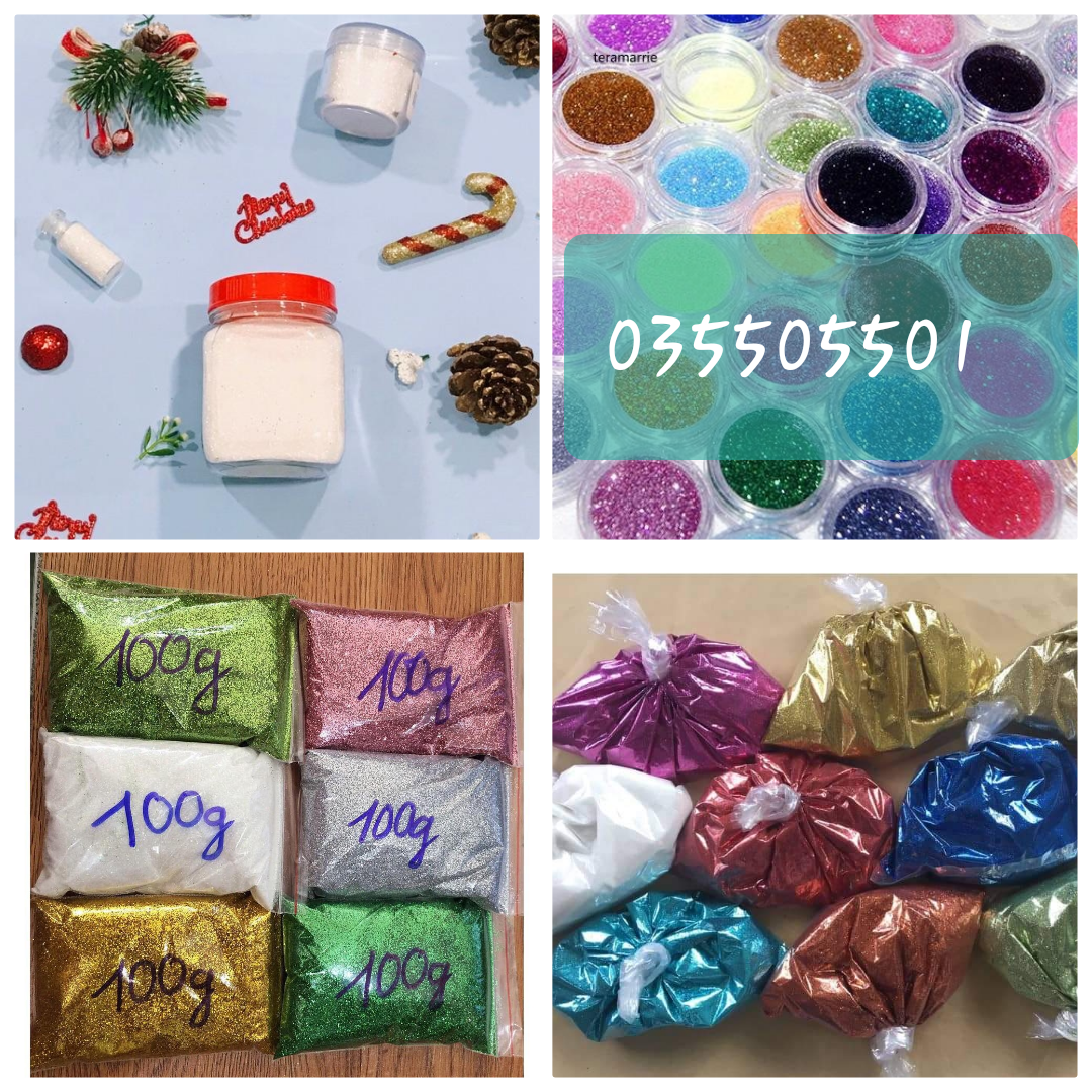 Bột kim tuyến trang trí 100g