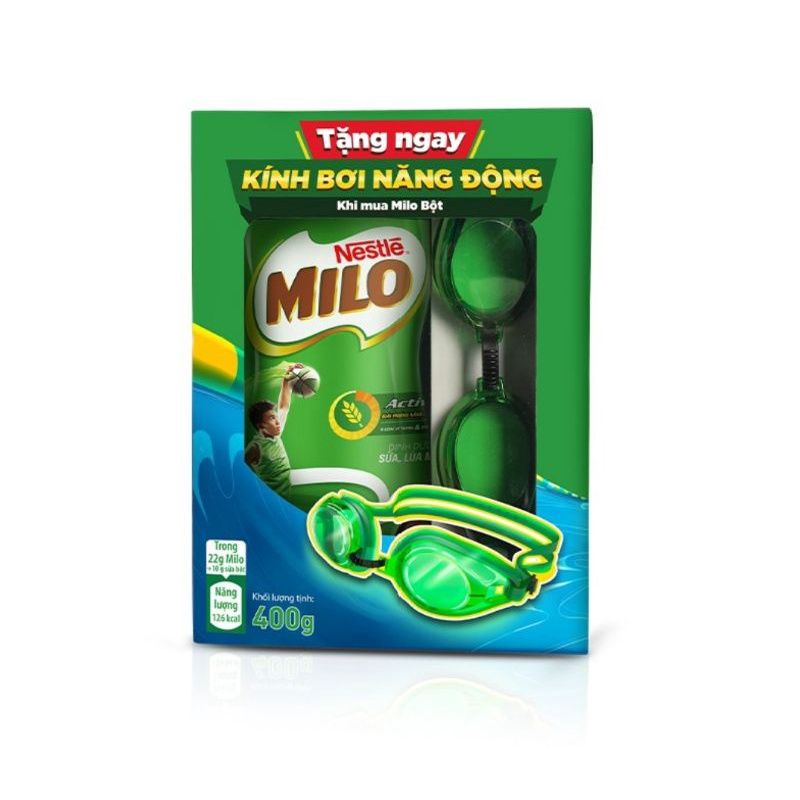 Milo hủ 400gr tặng bình nước