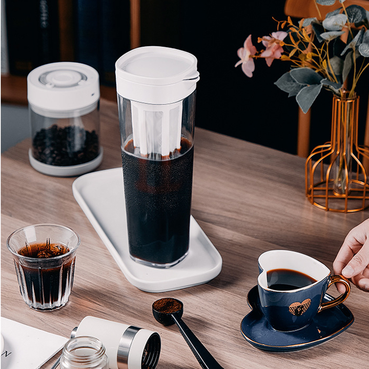Bình pha cafe COLD BREW (cà phê ủ lạnh) nhựa nguyên sinh ABS 1.1L AHAHOME