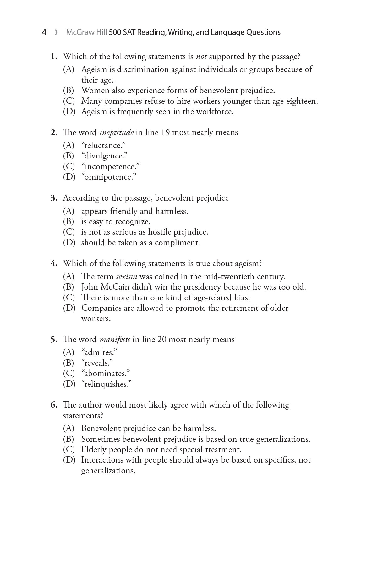 500 SAT Reading, Writing and Language Questions to Know