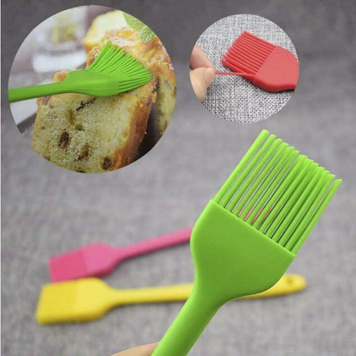 Cọ, Chổi Quét Dầu Silicon Đúc 21Cm - Màu Sắc Ngẫu Nhiên Dụng Cụ Làm Bánh: Chổi Quét Dầu Mỡ, Nước Sốt