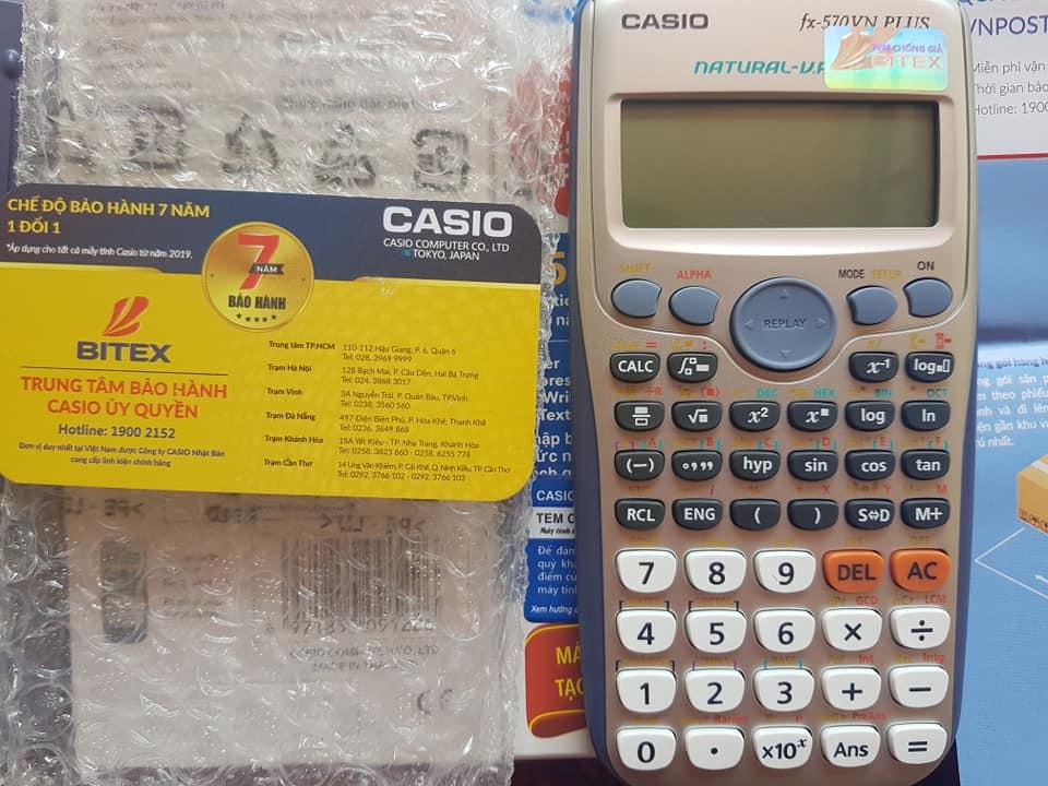 [RẺ VÔ ĐỊCH] Máy tính casio fx 570 vnplus Bảo hành 7 năm