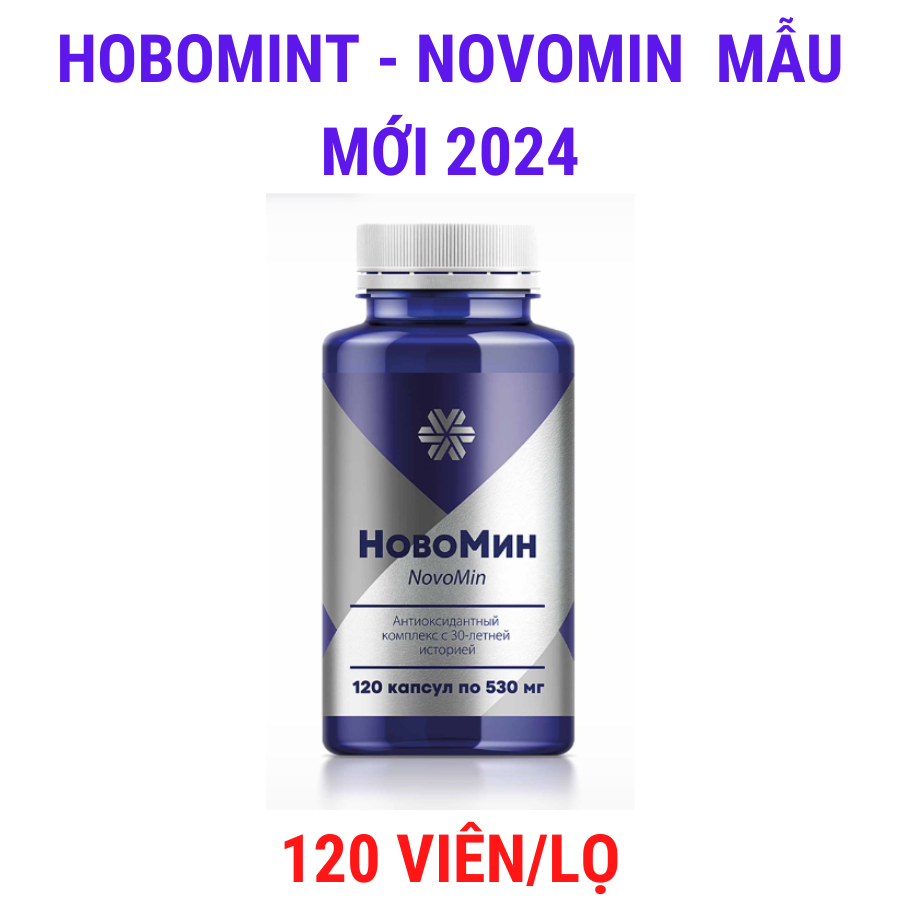 [ Mẫu mới Hobomint ] Thực phẩm bảo vệ sức khỏe Formula 4 Novomin Siberian - 120 viên/lọ