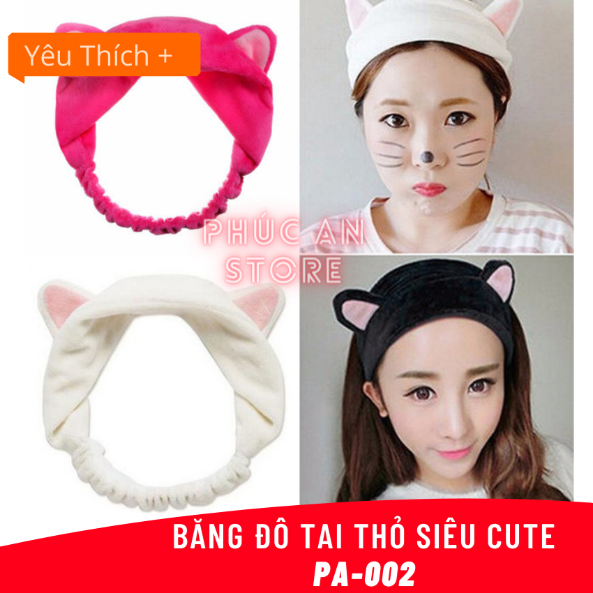 [HCM]Băng Đô Cài Tóc Tai Thỏ mới
