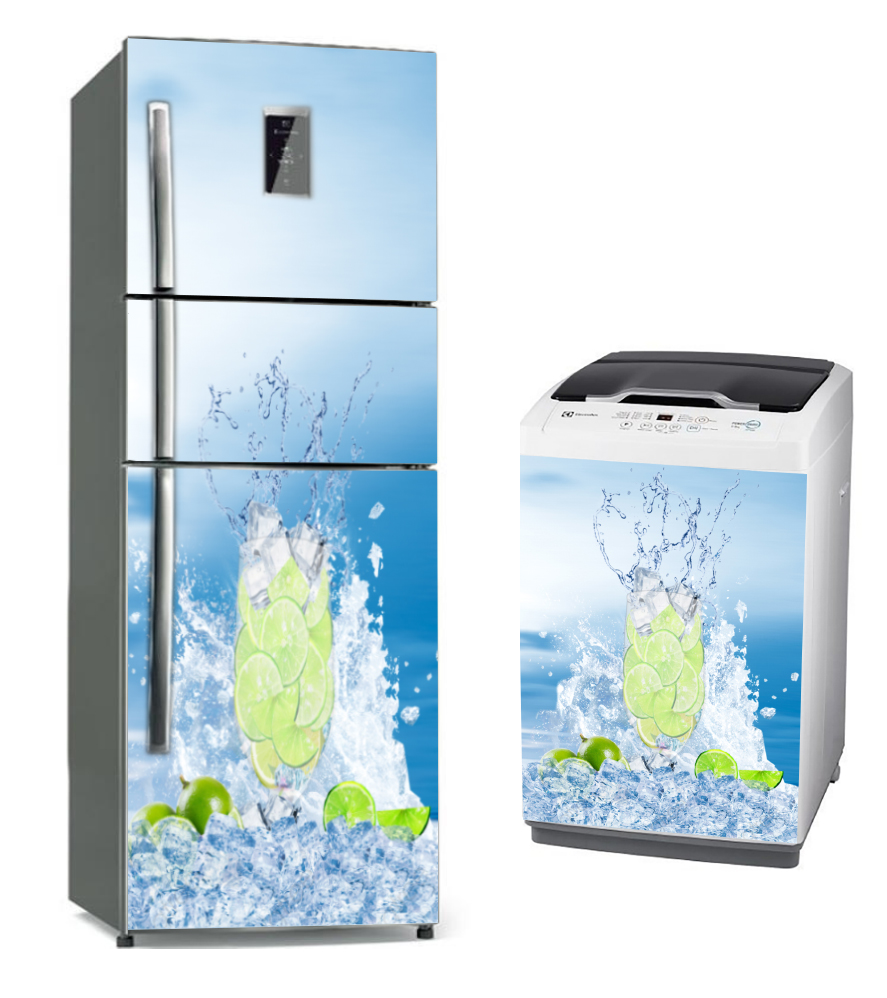 Combo Decal dán máy giặt tủ lạnh