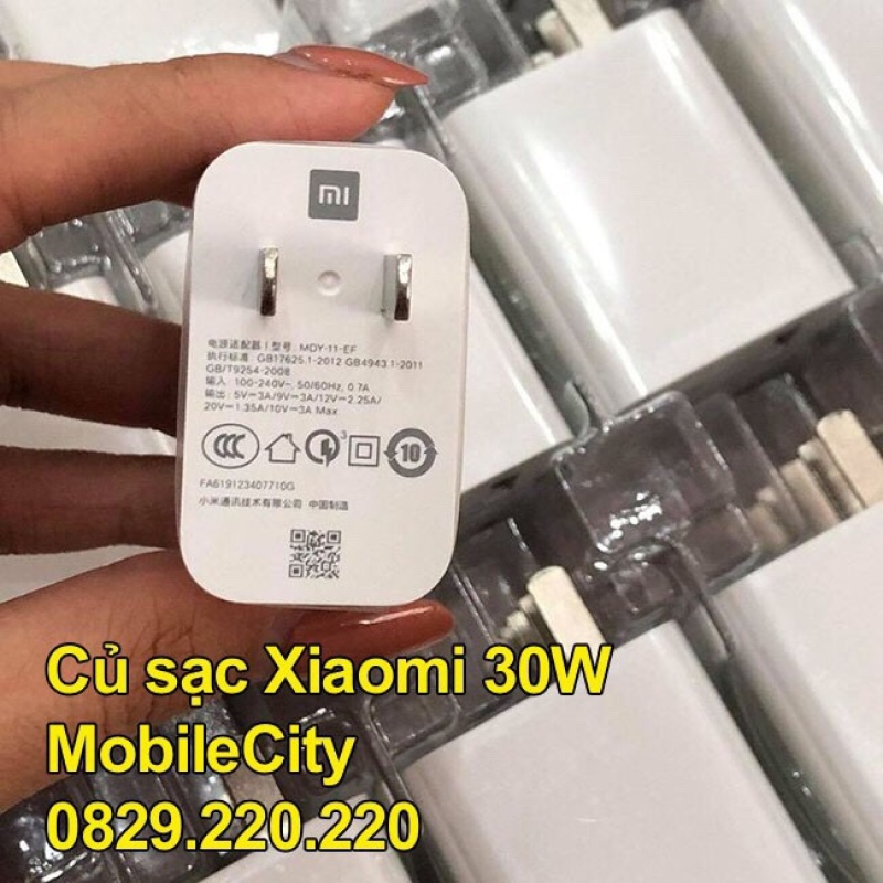 Cáp, củ sạc nhanh Xiaomi 18W, 27W, 30W, 33W - [Giá rẻ tại Hà Nội, Tp.HCM, Đà Nẵng - MobileCity]