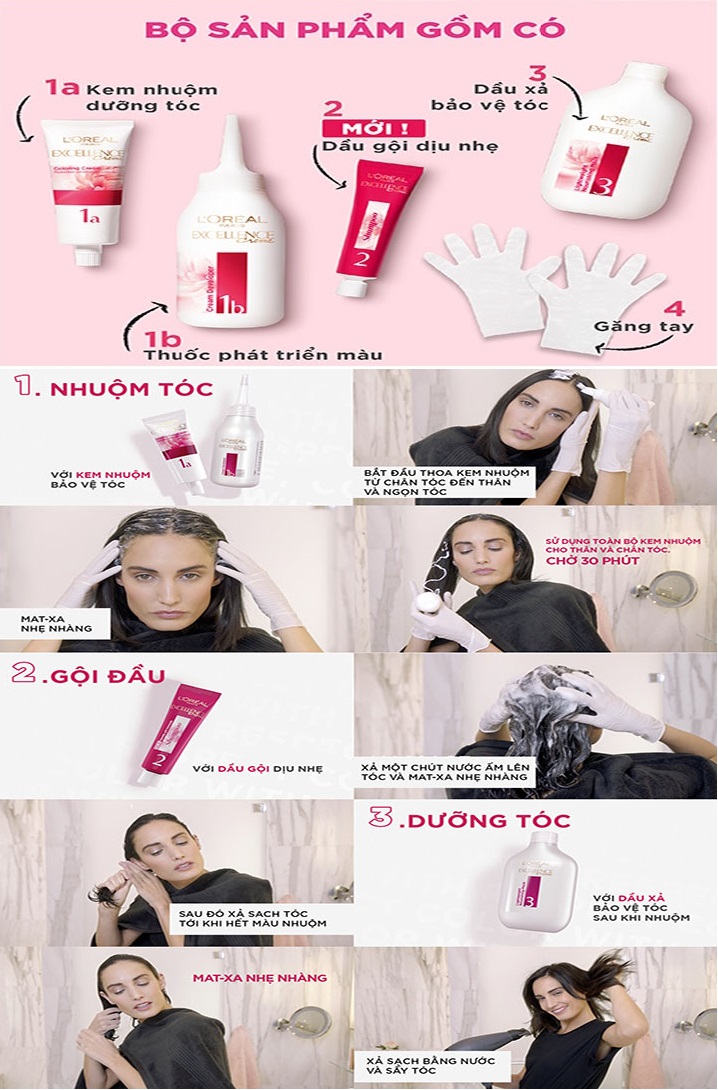 Nhuộm Tóc Loreal số 4.45