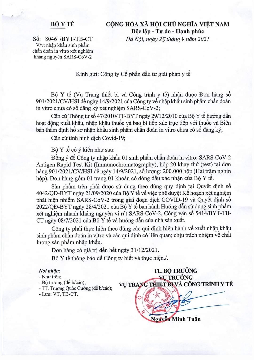 Combo 10 bộ kit test nhanh covid 19 LABNOVATION công nghệ đức