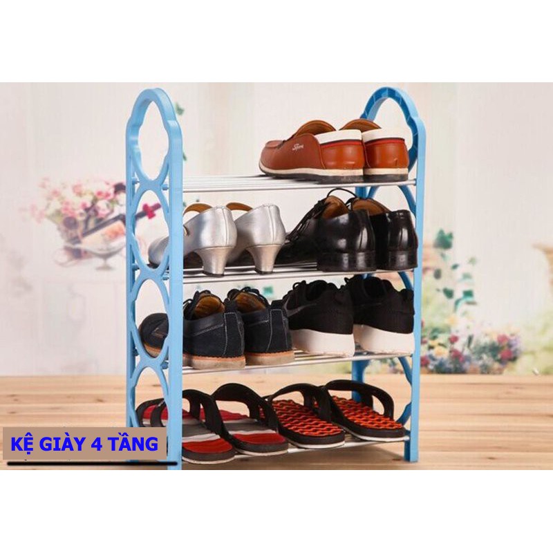 KỆ ĐỂ GIẦY DÉP 4 TẦNG RẺ