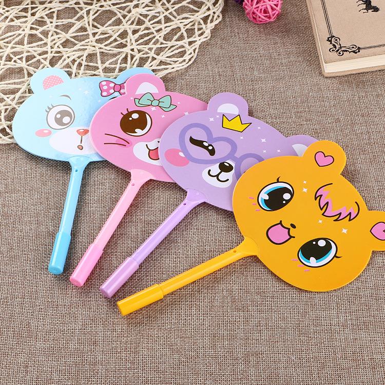 Bút viết bi kiểu đầu quạt hoạ tiết dễ thương độc đáo Legaxi