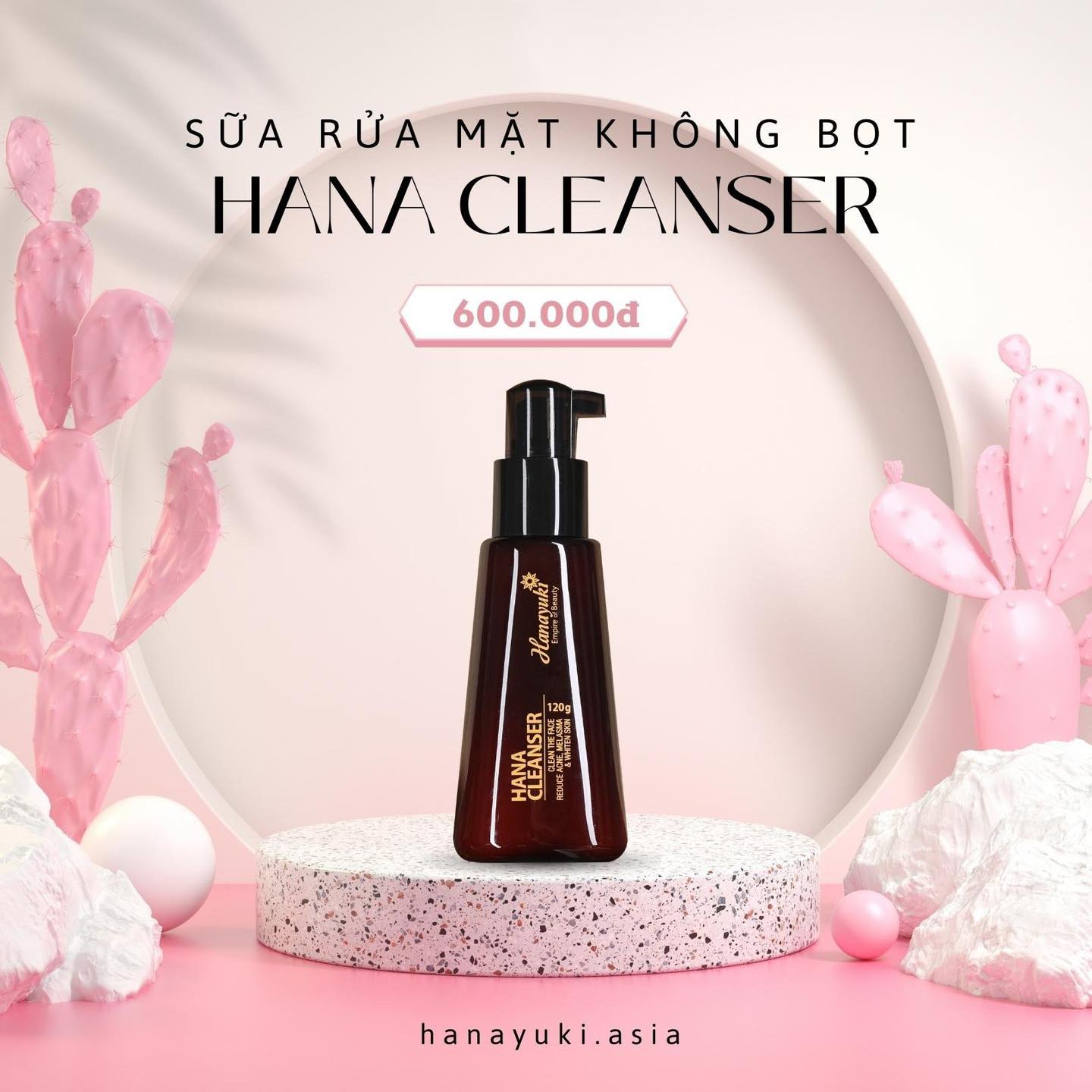 [CHÍNH HÃNG-Date 2027] Sữa Rửa Mặt Y Học Hanayuki Hana Cleanser