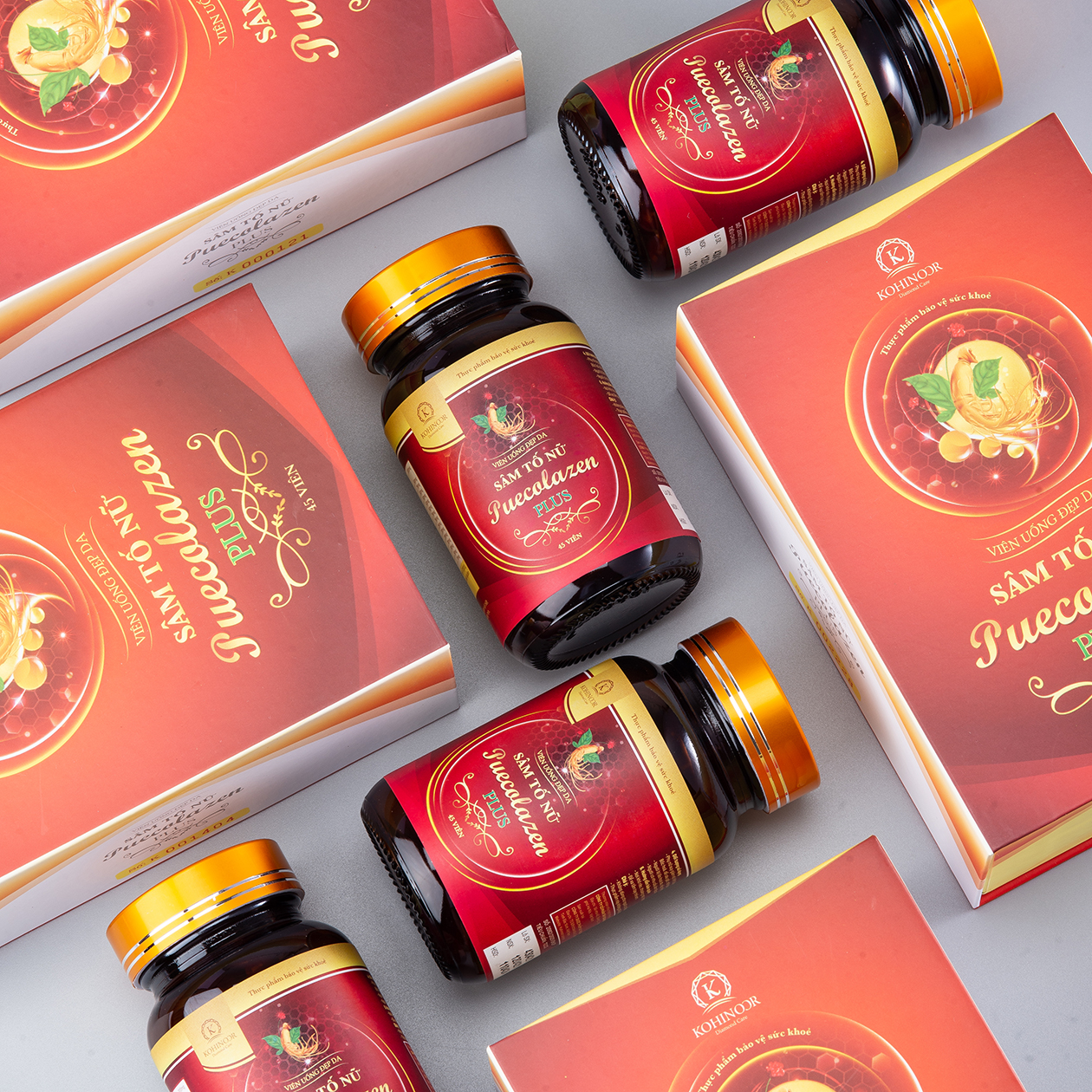 Sâm tố nữ Puecolazen Plus - Viên uống đẹp da