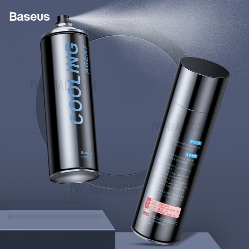 Chai xịt làm mát xe hơi Baseus Cooling Agent dung tích 550ml, sử dụng cho vô lăng, ghế ngồi, không gây hại cho xe và con người