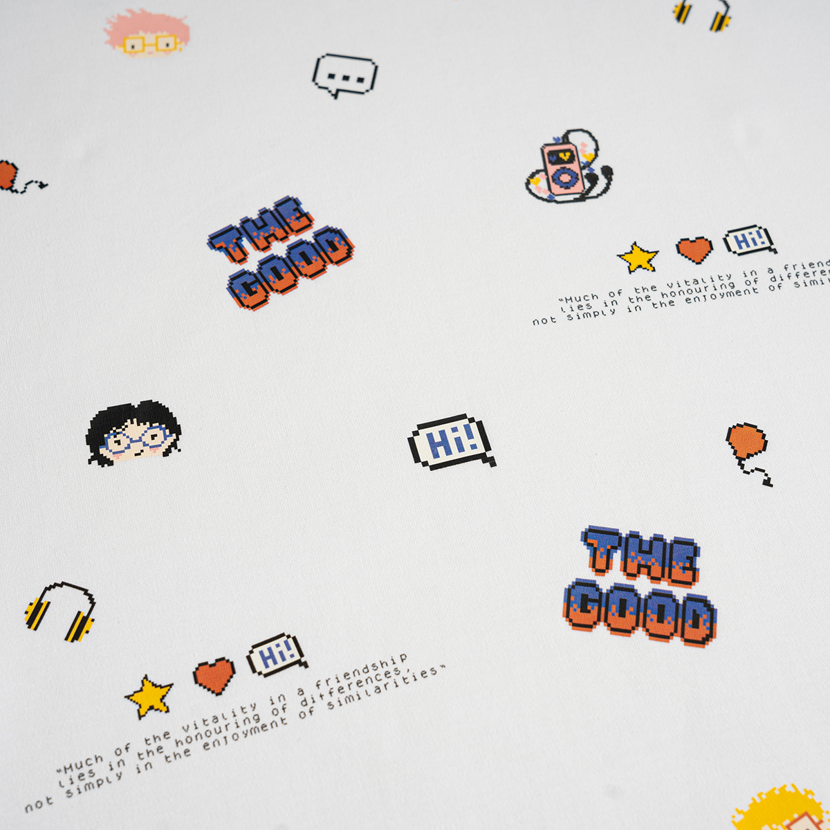 Áo Thun Unisex THE GOOD - Doodle Characters Tee