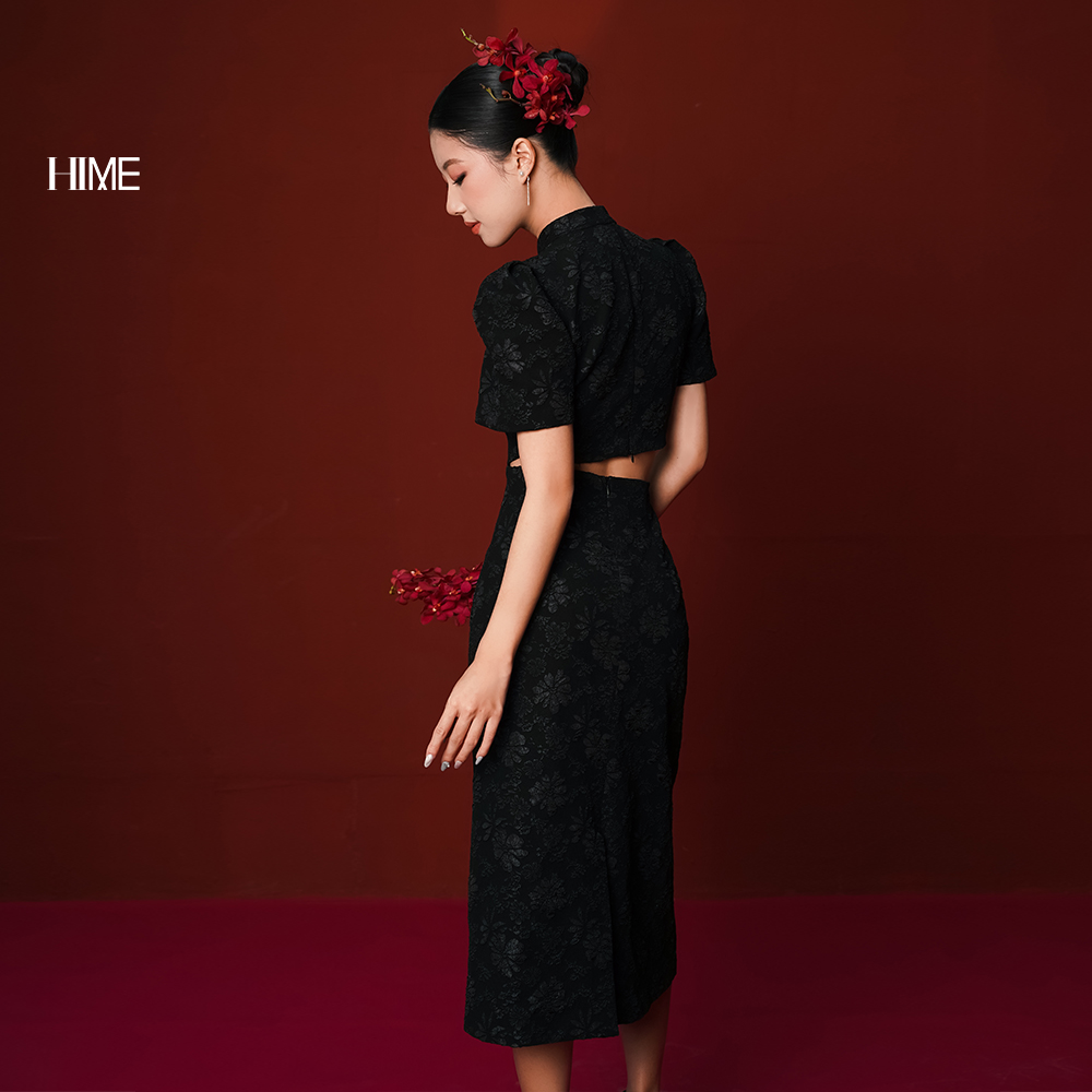 Váy thiết kế cổ tàu cut out HIME H192
