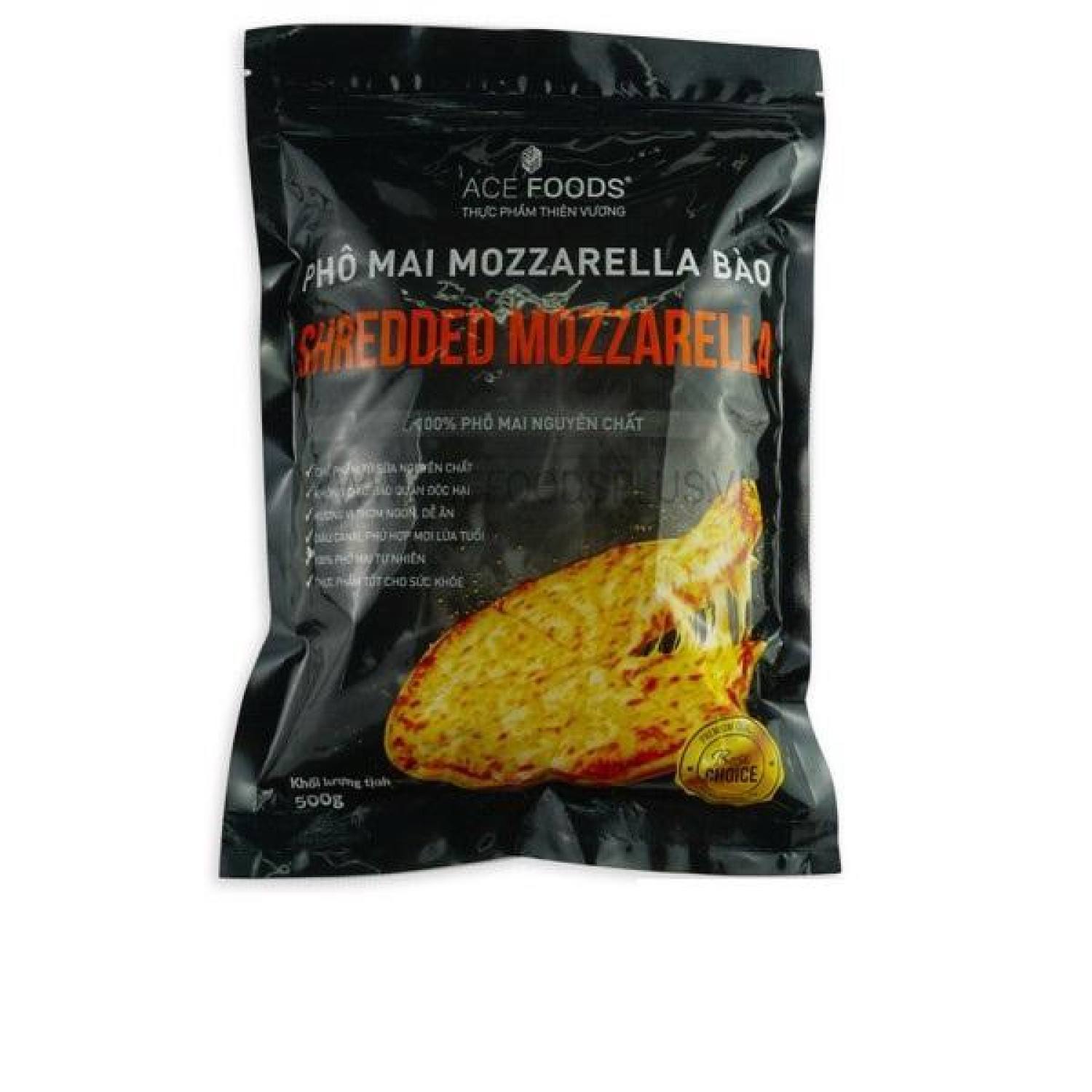 Phomai Mozzarella Bào Sẵn Ba Lan 500Gr