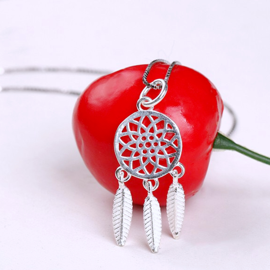 Charm bạc hình dreamcatcher