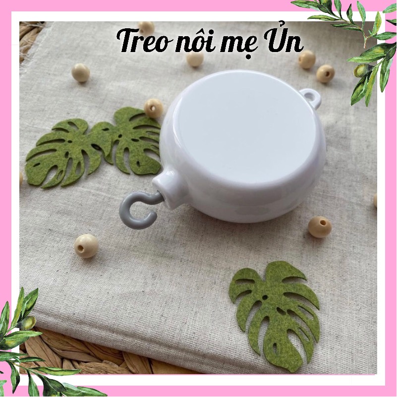 Đồ chơi treo nôi cũi kích thích thị giác cho bé sơ sinh có nhạc tự xoay mẫu Khủng Long bé trai