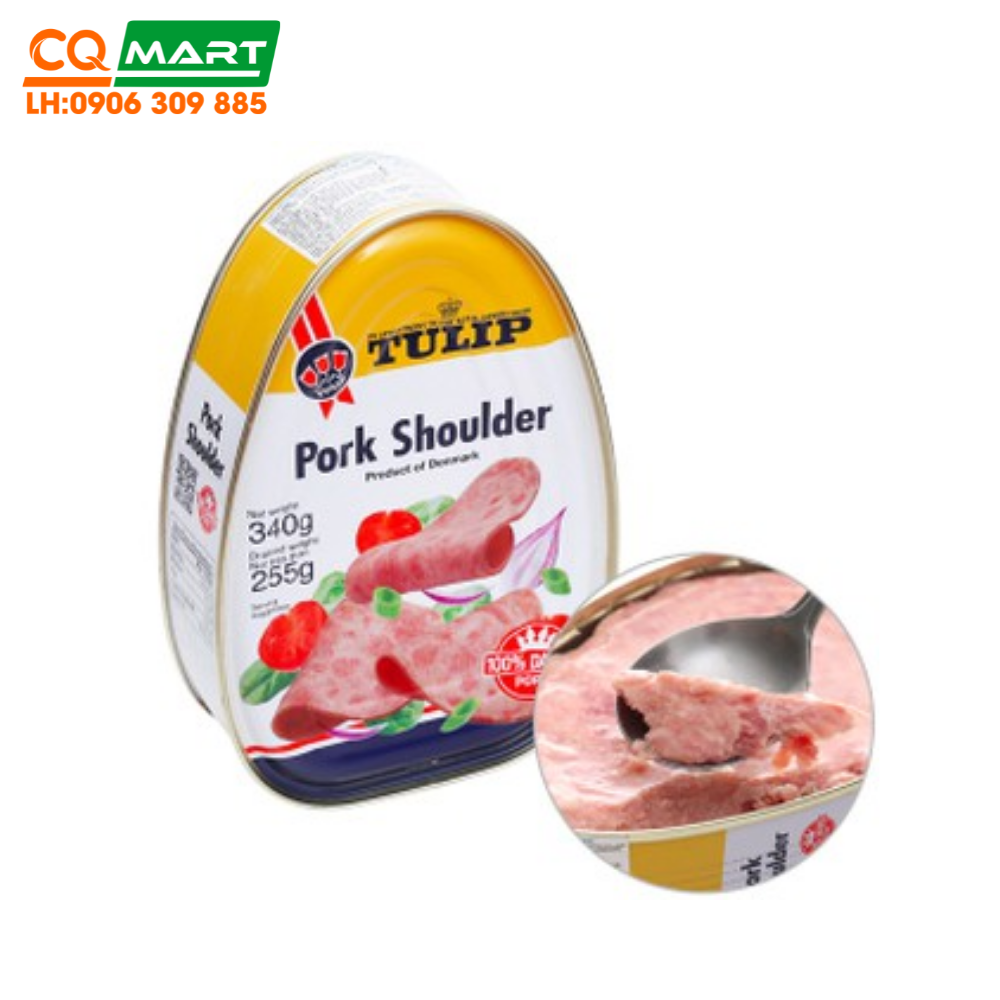 Thịt heo hộp Tulip Pork Shoulder 340g
