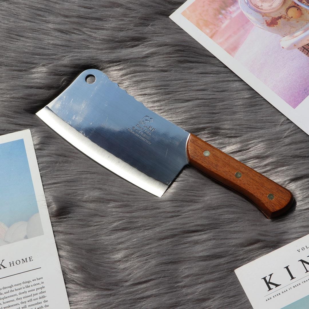 [TỔNG XẢ KHO- THANH LÝ GIÁ GỐC] DAO CHẶT THỊT CÁNG GỖ CAO CẤP LOẠI TRUNG - DAO CHẶT XƯƠNG HÀN NỘI ĐỊA NHẬT. CHẤT LƯỢNG CAO, LÀM TỪ THÉP KHÔNG RỈ, ĐẢM BẢO VỆ SINH AN TOÀN THỰC PHẨM