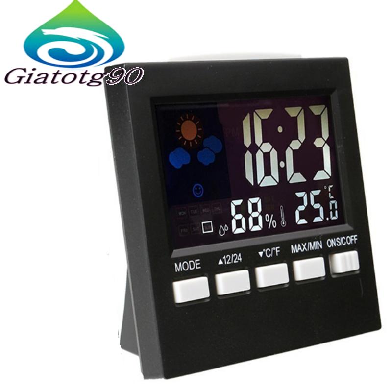 SIÊU HOT - Dong ho do nhiet do,dong ho do do am,Đồng hồ LED đo nhiệt độ và độ ẩm thông minh 206884