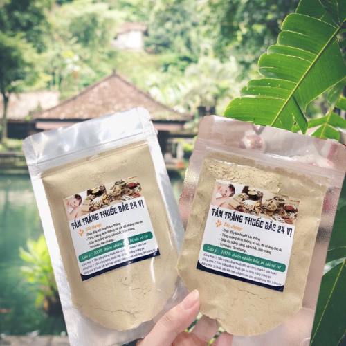 Bột Thu-ốc Bắc 24 Vị  - Mát da, t.r.i Thâm, Tắm Trắng, Trẻ Hóa Da