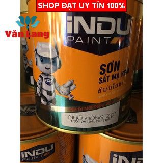 Sơn sắt mạ kẽm INDU màu Nhũ Đồng Z91 800ml. Bám dính tốt, bền màu, độ bóng cao
