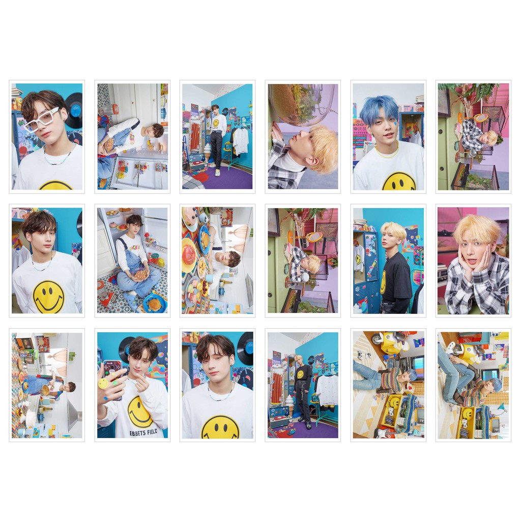 [Ép Lụa] Lomo Card 54 Ảnh TXT - Blue Hour