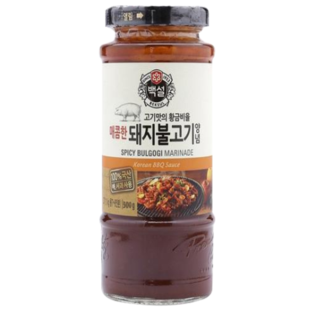 Sốt ướp bbq bulgogi heo cj beksul 500g 매콤한돼지불고기양념