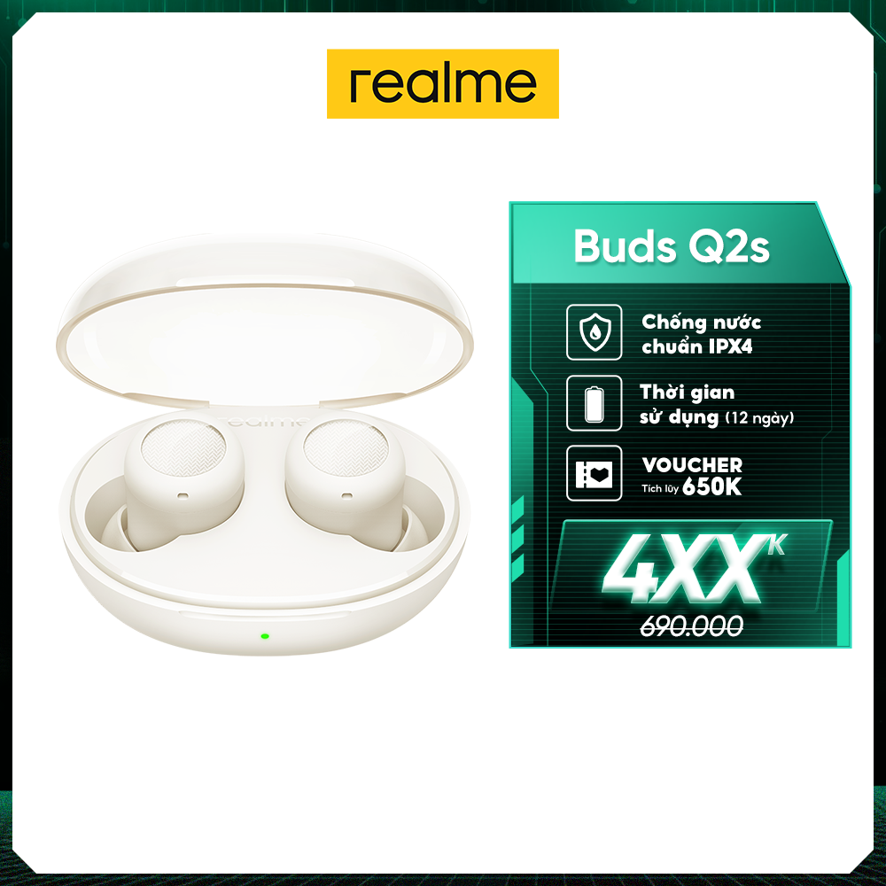 Tai nghe Bluetooth không dây realme Buds Q2s