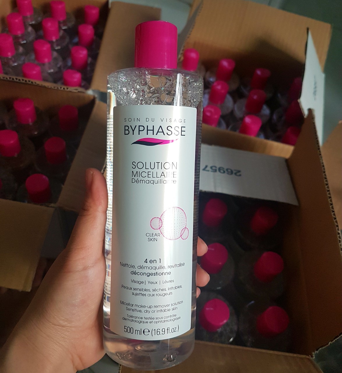 [Có Tem Nhãn]Nước Tẩy Trang Byphasse Cho Mọi Loại Da Solution Micerallaire Face 500ml