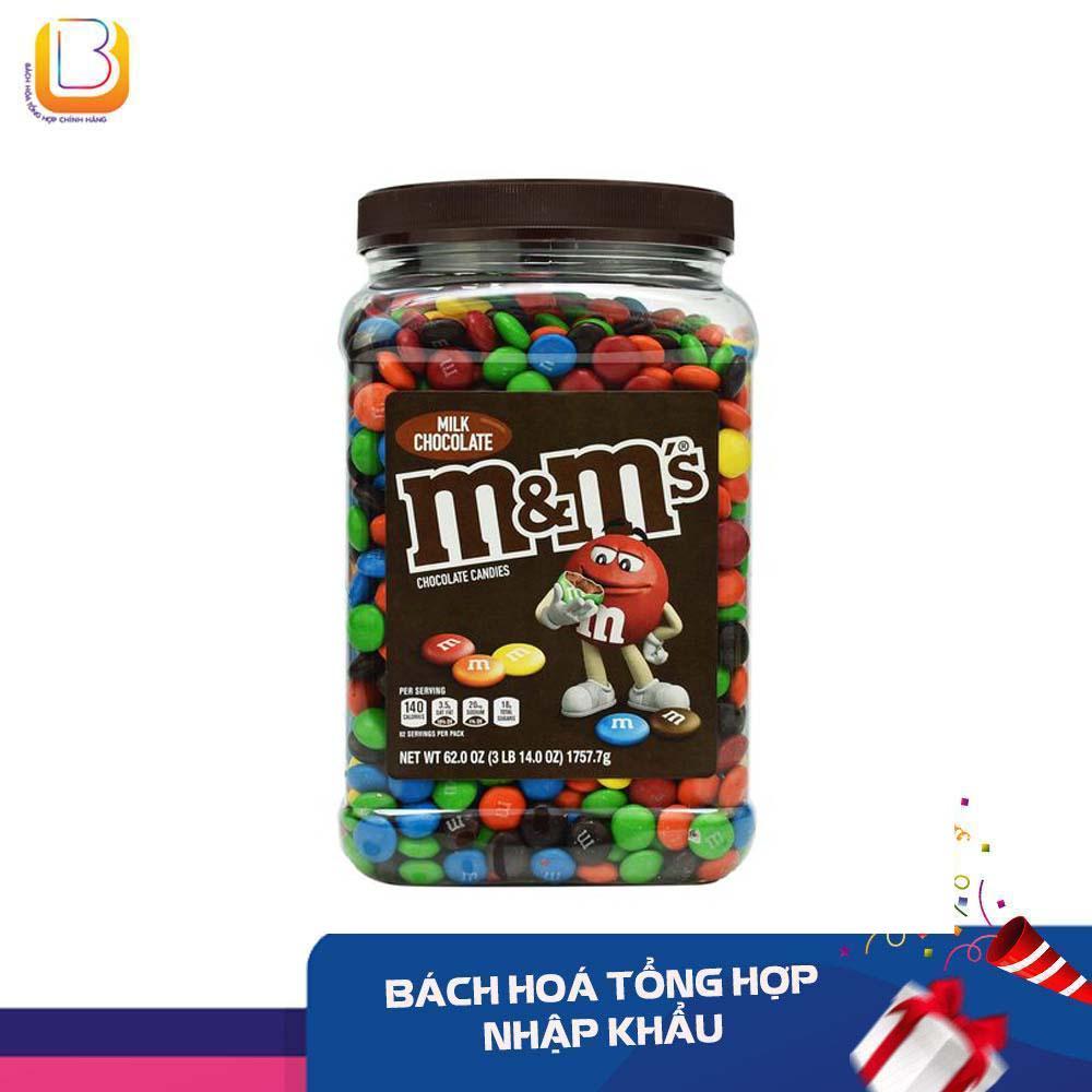 KẸO SOCOLA SỮA MỸ M&M MILK CHOCOLATE PANTRY SIZE (HỘP 1.75KG) [Date 3.2023]