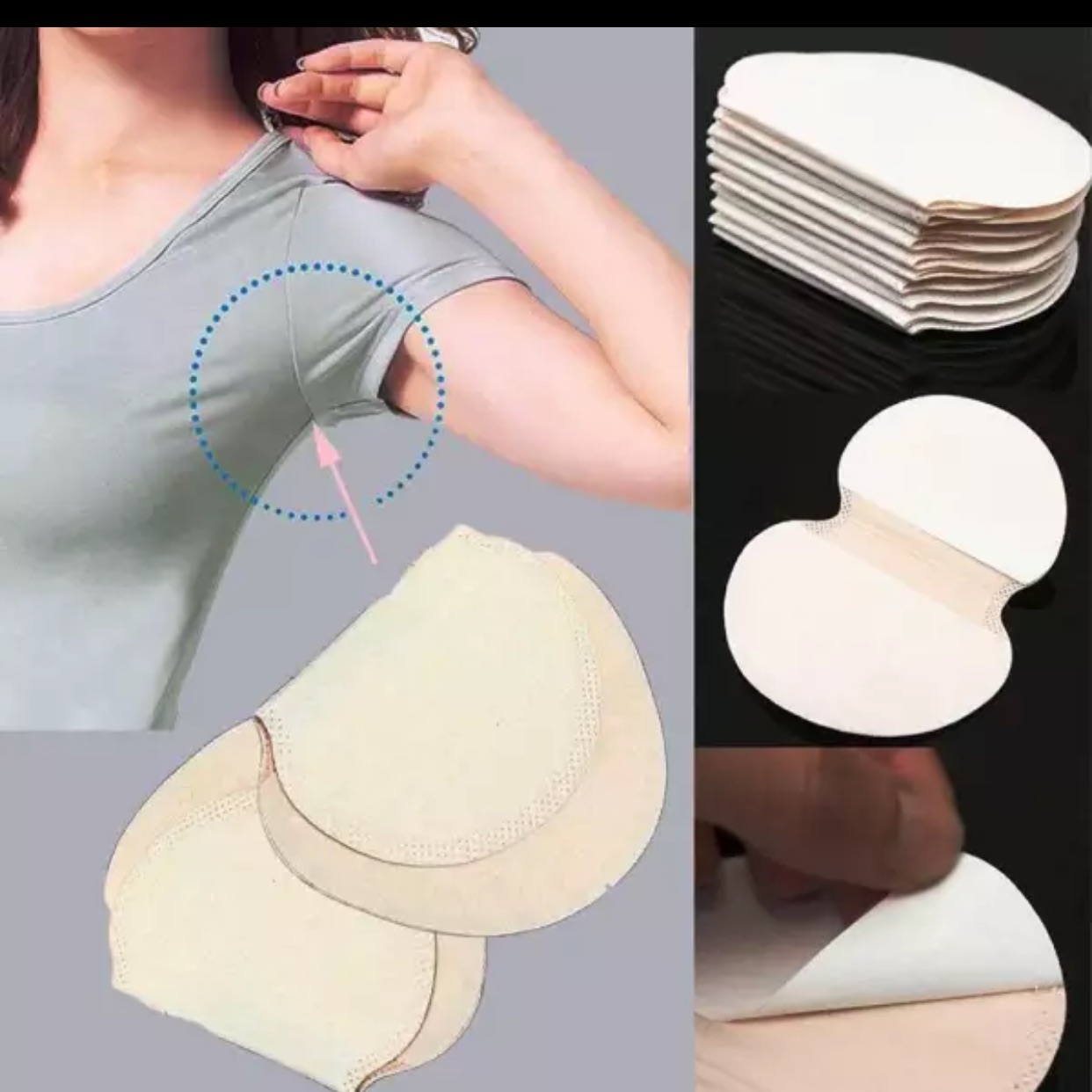 100 miếng dán thấm mồ hôi nách hiệu quả tốt tặng 4 miếng