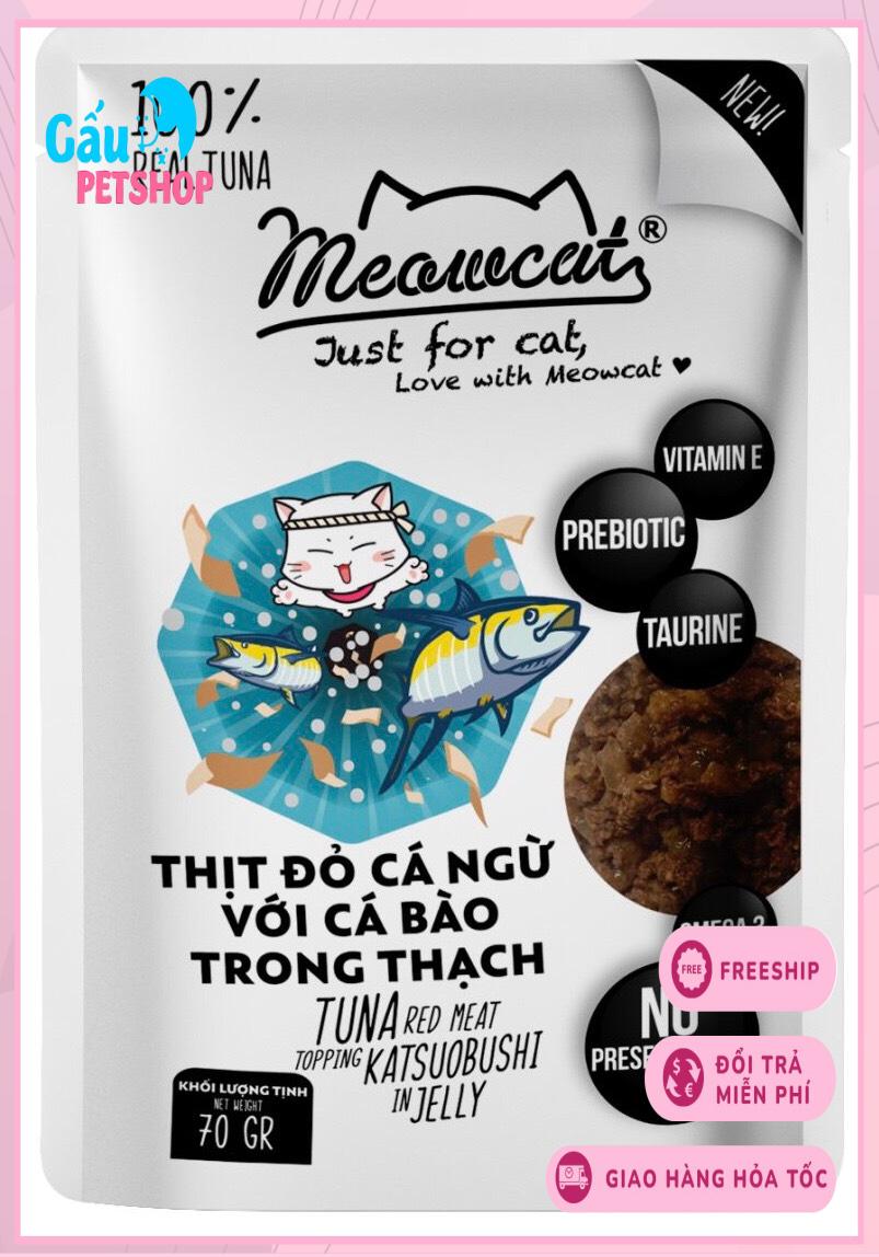 Thức ăn Pate MeowCat cho mèo gói 70g (COMBO 12 GÓI)