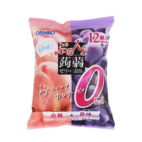THẠCH RAU CÂU TRÁI CÂY ORIHIRO NHẬT BẢN (TÚI 12 GÓI THẠCH NHỎ)