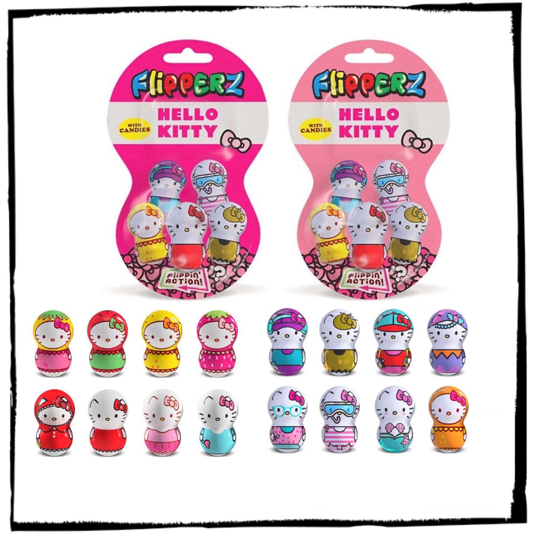 Kẹo búp bê lật đật Pony Flipperz 10g