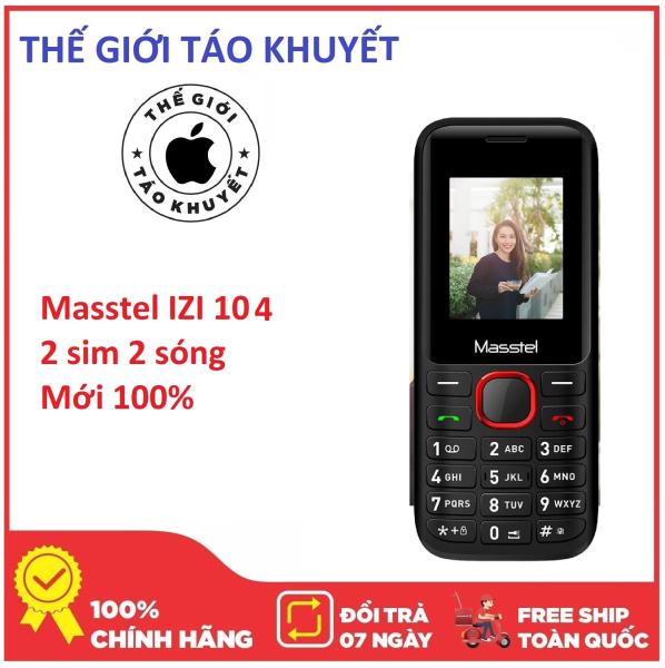 Điện thoại Masstel IZI 104 - 2 SIM - Mới 100% - Bảo hành 12 tháng - Thế Giới Táo Khuyết
