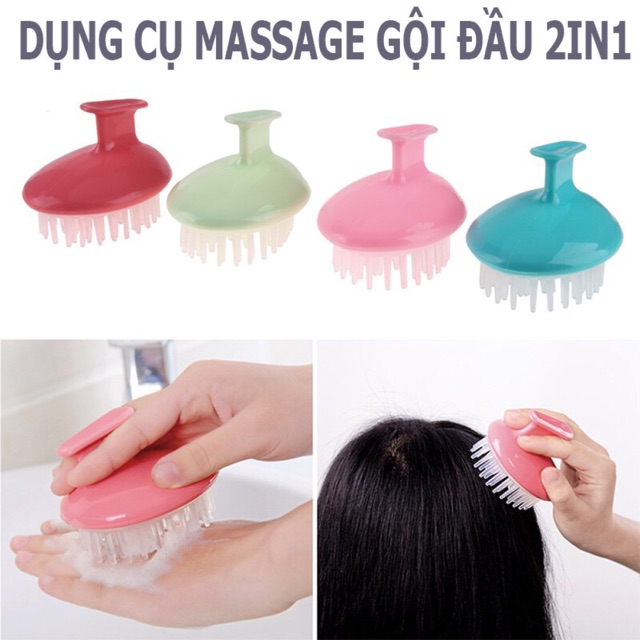 (HÀNG HOT) Lược Gội Đầu Massage Da Đầu Đa Năng