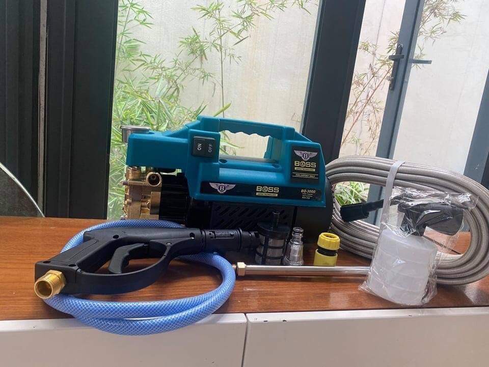 Máy rửa xe áp lực cao boss 3000w - máy rửa xe gia đình mini