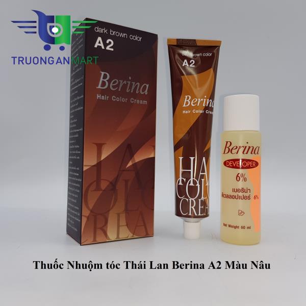 Set Nhuộm Tóc Berina A2 - Chính Hãng Thái Lan (nâu)