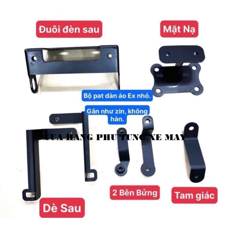 Bộ Pát xuống áo Exciter ( Ex135 2011 xuống áo Ex2010 )