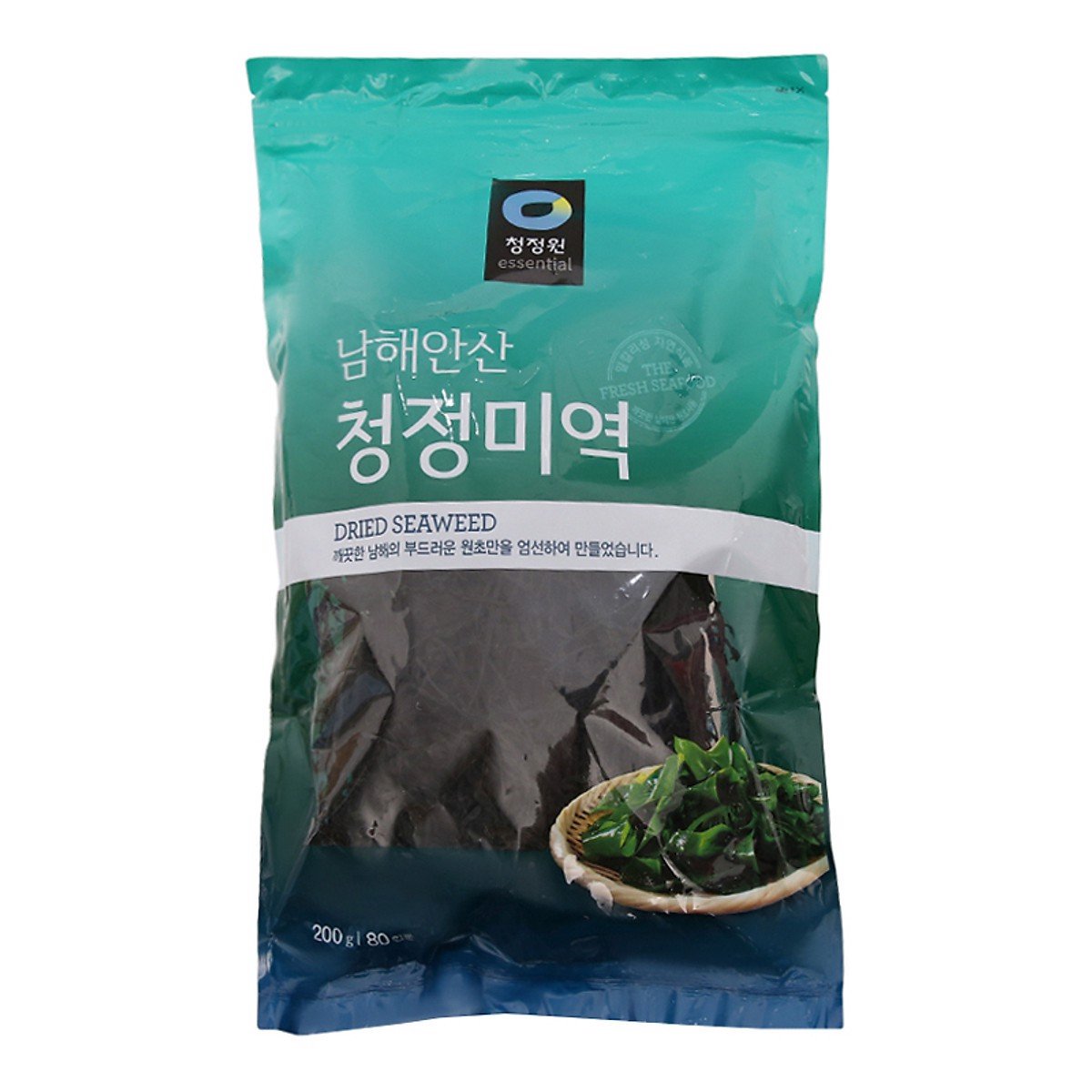 Gói 200 gam rong biển khô nấu canh chung jung one hàn quốc / 대상) 청정미역 200g