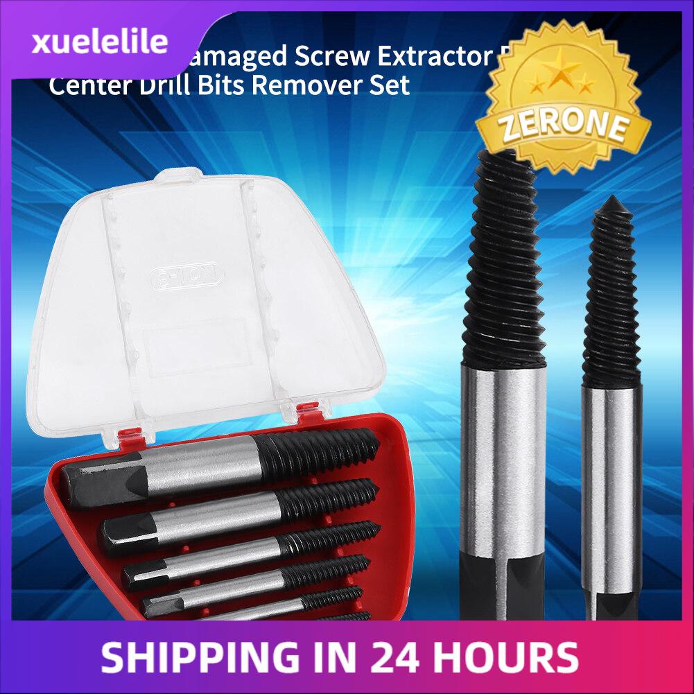 6pcs practical HSS Damaged Screw Extractor Bolt Stud Remover Set for Household