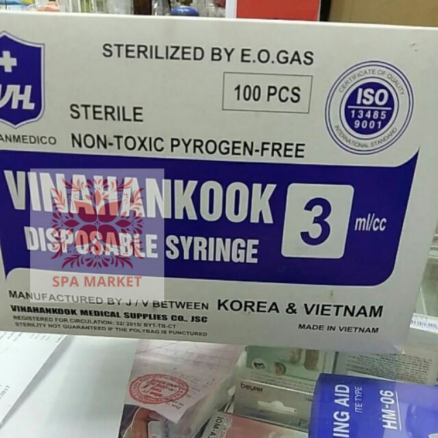 Hộp 100 bơm tiêm Vinahankook 1ml/5ml/10ml