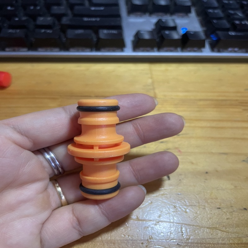 Knob with joint. Yes the 16mm Phi is used for quick connection of two joint for water pipe. 388