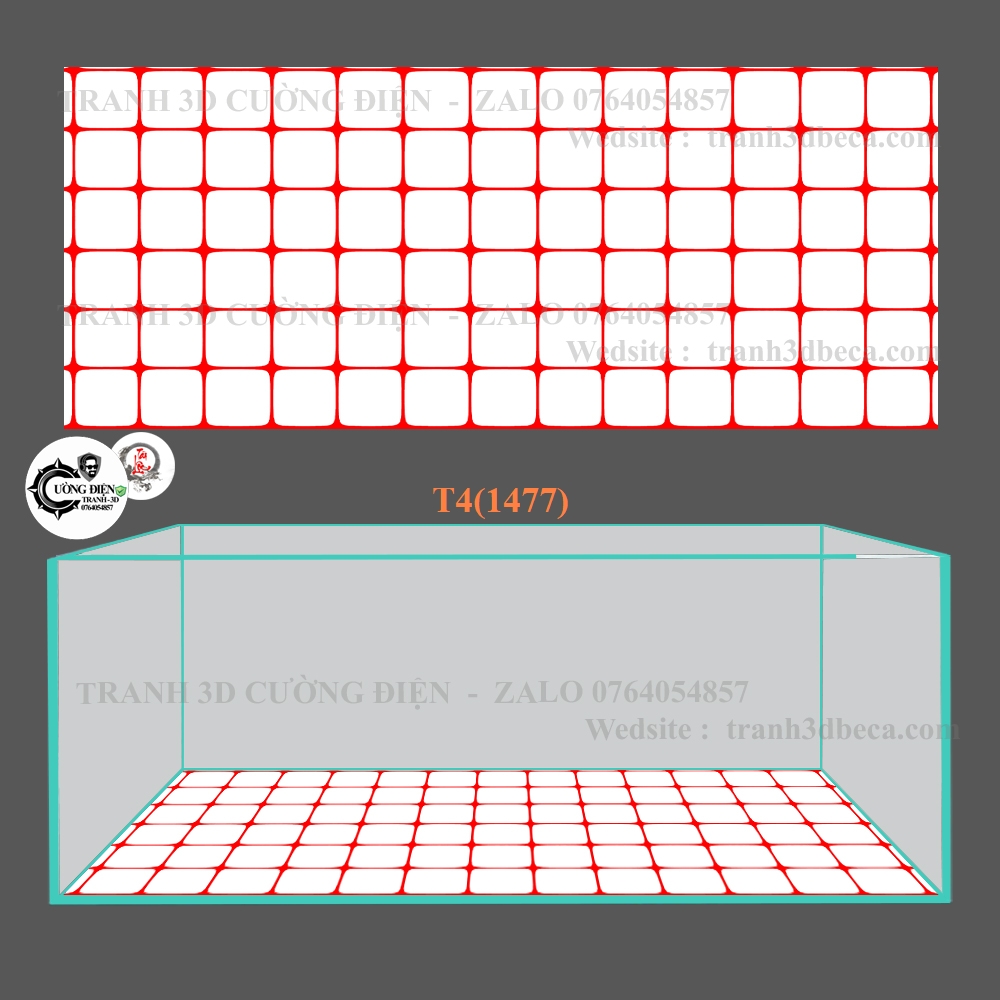 Tranh 3D dán đáy bể cá cảnh