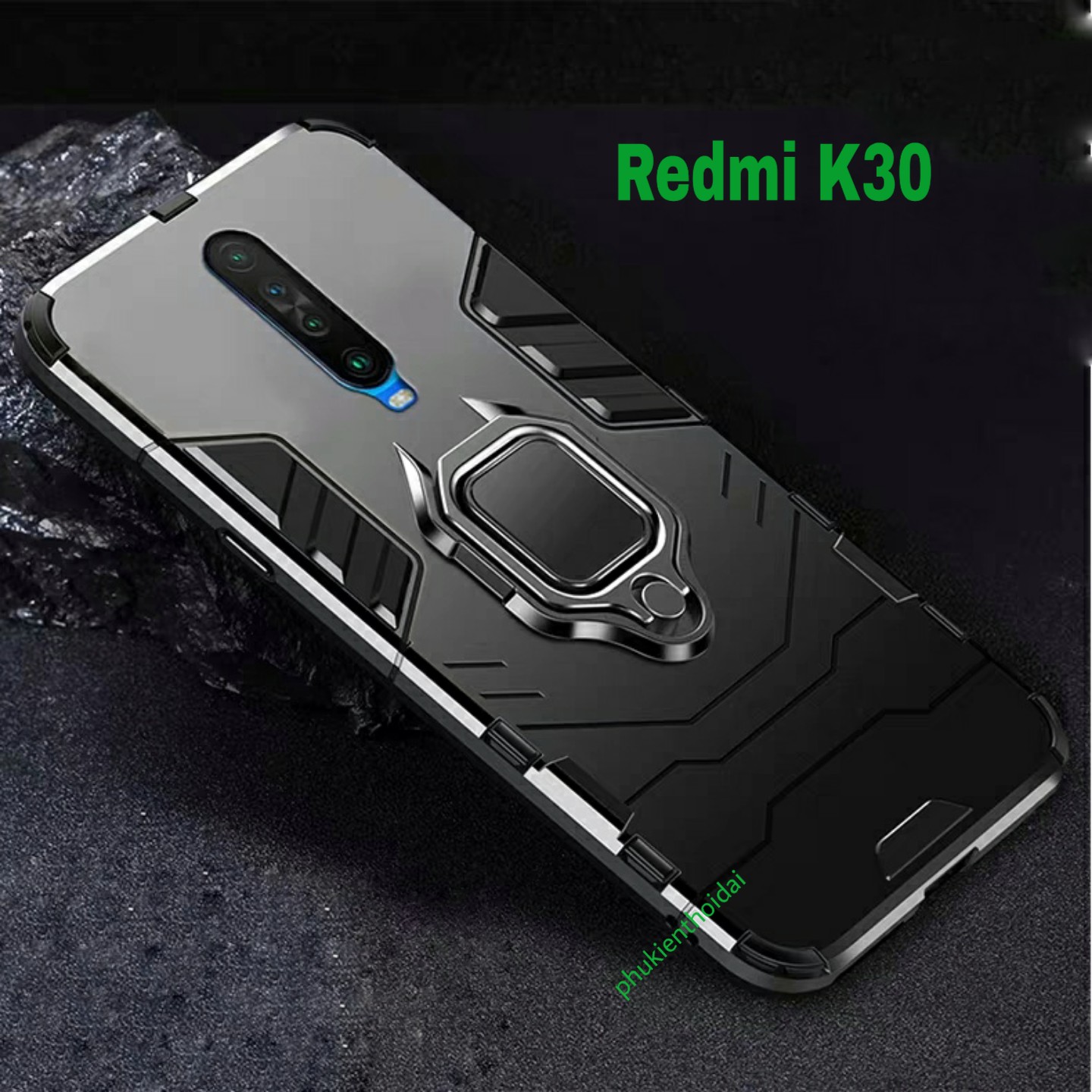 Ốp lưng Xiaomi Redmi K30 / K30 5G Iron Man Iring siêu bền cao cấp chống sốc chống va đập trên 2 mét