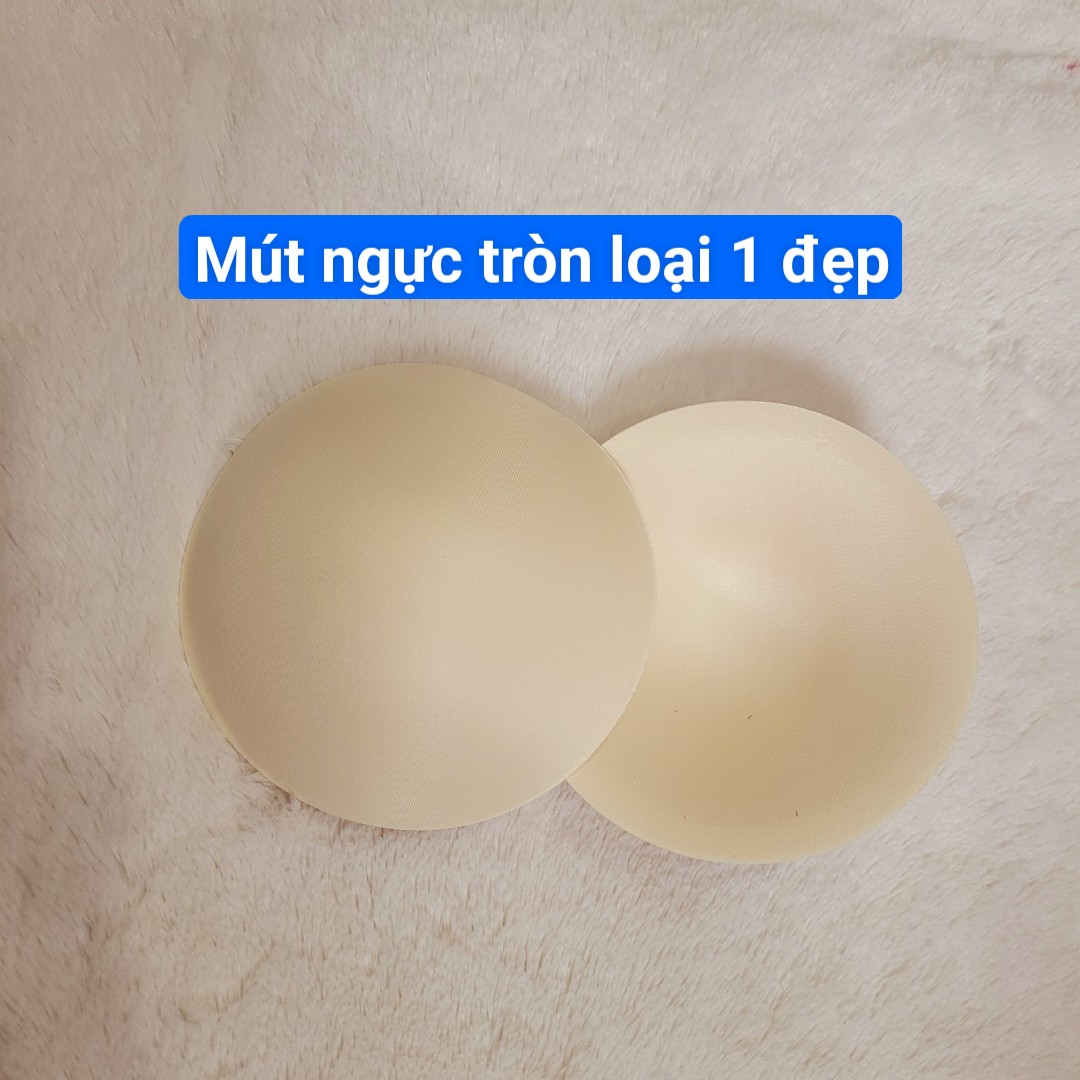 Mút ngực tròn cặp 2 cái màu trắng( cặp mút ngực cho khách muốn tăng thêm vòng 1)
